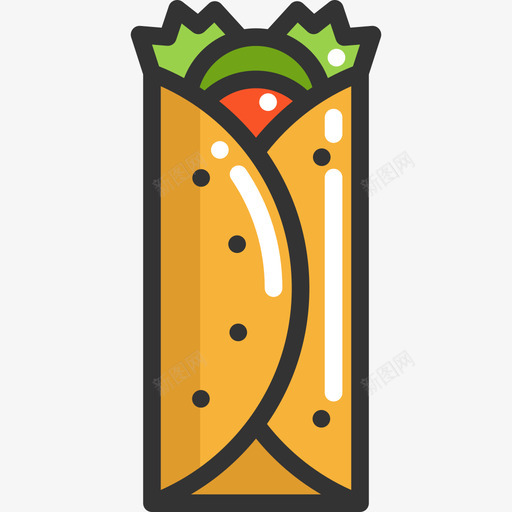 玉米煎饼食物线颜色线颜色图标svg_新图网 https://ixintu.com 玉米煎饼 线颜色 食物线颜色