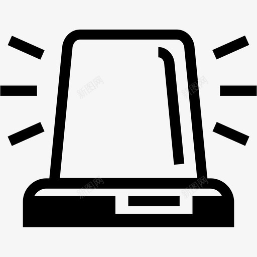 闪光灯应急灯紧急图标svg_新图网 https://ixintu.com 应急灯 紧急 紧急图标 警告灯 闪光灯