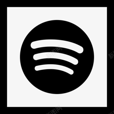 Spotify徽标集合线性图标图标