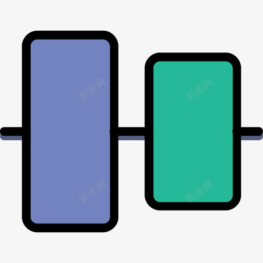 垂直对齐元素线条颜色图标svg_新图网 https://ixintu.com 垂直对齐 线条颜色 设计元素