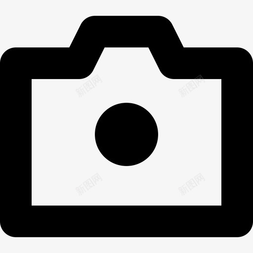 照相机接口镜头图标svg_新图网 https://ixintu.com 接口 摄影 照片 照相机 镜头 黑体图标