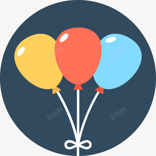 气球马戏团2圆形图标svg_新图网 https://ixintu.com 圆形 气球 马戏团2