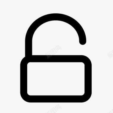 解锁访问挂锁图标图标