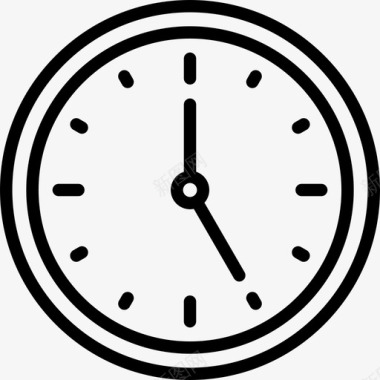 时钟客户服务3线性图标图标