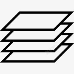 4层层工具4线性图标高清图片