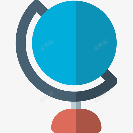 地球仪科学研究5扁平图标svg_新图网 https://ixintu.com 地球仪 扁平 科学研究5