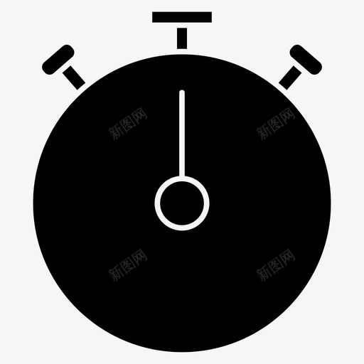 计时器持续时间健身字形图标svg_新图网 https://ixintu.com 健身字形图标 持续时间 计时器