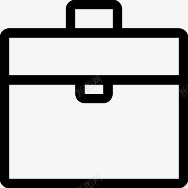 行李箱商务图标3轮廓图标