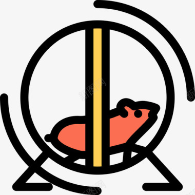 仓鼠宠物3颜色图标图标