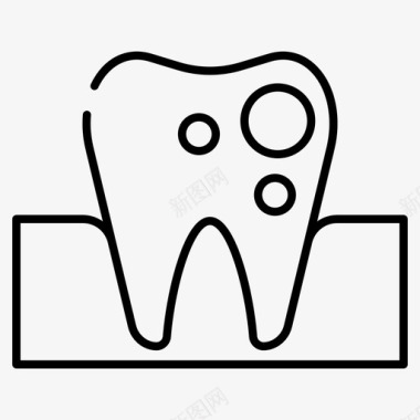 龋齿蛀牙医疗图标图标