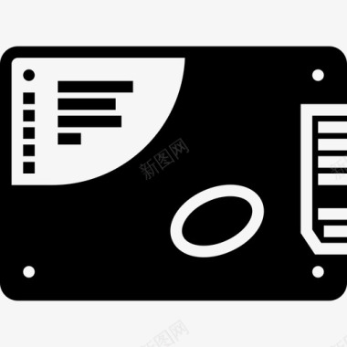 Ssd技术套件填充图标图标