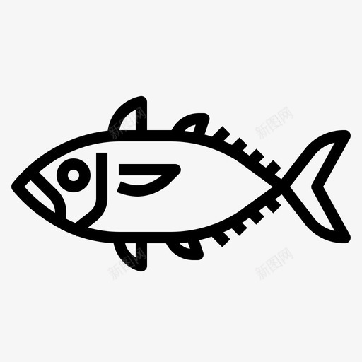 金枪鱼鱼食物图标svg_新图网 https://ixintu.com 肉 蛋白质 金枪鱼 食品和饮料001 食物 鱼