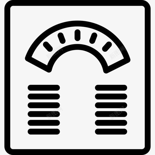 收音机生活方式线性图标svg_新图网 https://ixintu.com 收音机 生活方式 线性
