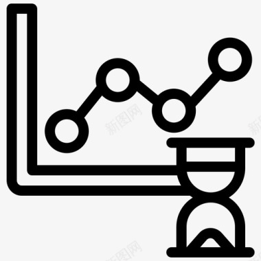 分析图表时间图标图标