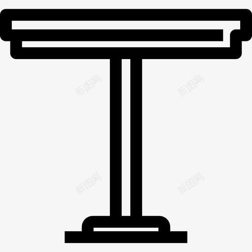 桌子家具和家居用品直线型图标svg_新图网 https://ixintu.com 家具和家居用品 桌子 直线型