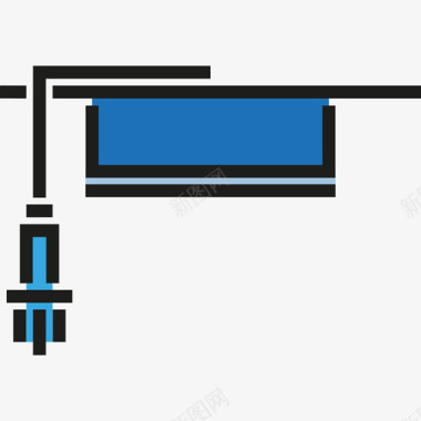 Mortarboard教育程度17线性颜色图标图标
