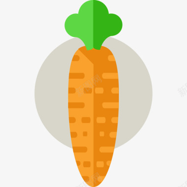 胡萝卜有机食品扁胡萝卜图标图标