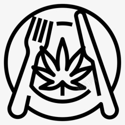 芝图标麻大麻食谱大麻食物图标高清图片