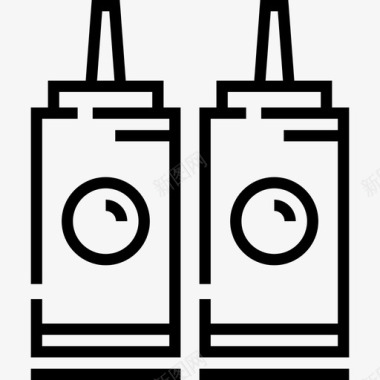 酱汁厨房7线性图标图标