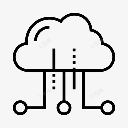 网络云计算云隔离图标svg_新图网 https://ixintu.com 云向量 云计算 云隔离 电影制作和后期制作 网络