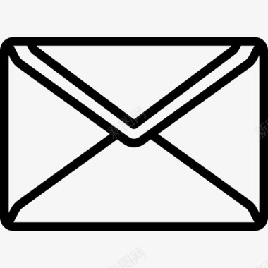 邮件办公室要素2直线图标图标