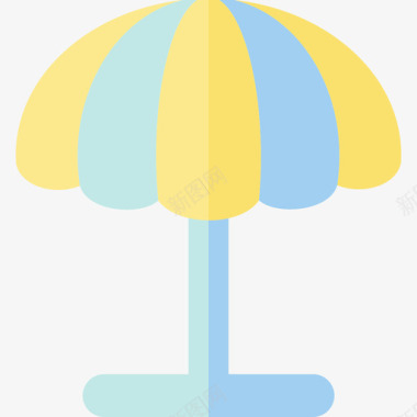 太阳伞暑假公寓图标图标