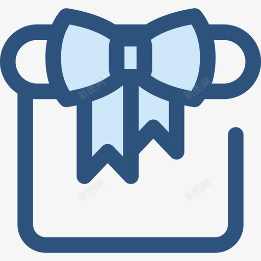 礼物慈善4蓝色图标svg_新图网 https://ixintu.com 慈善4 礼物 蓝色