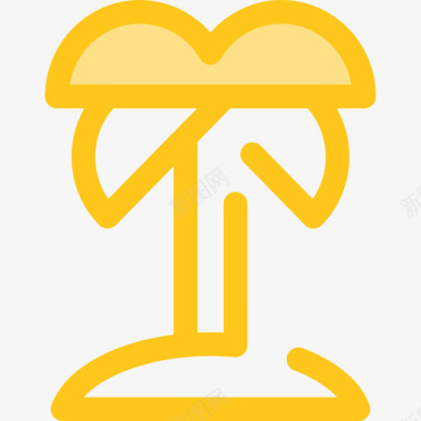 岛旅行19号黄色图标图标