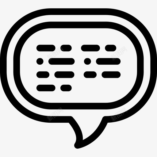 语音泡沫交流35线性图标svg_新图网 https://ixintu.com 交流35 线性 语音泡沫