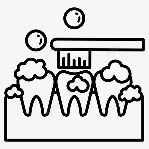 刷牙牙齿口腔图标svg_新图网 https://ixintu.com 刷牙 口腔 牙刷 牙齿 牙齿微笑器