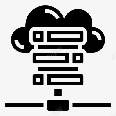 服务器云数据文件图标图标