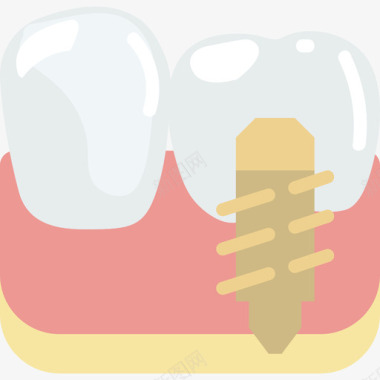 植入物医疗资产扁平图标图标