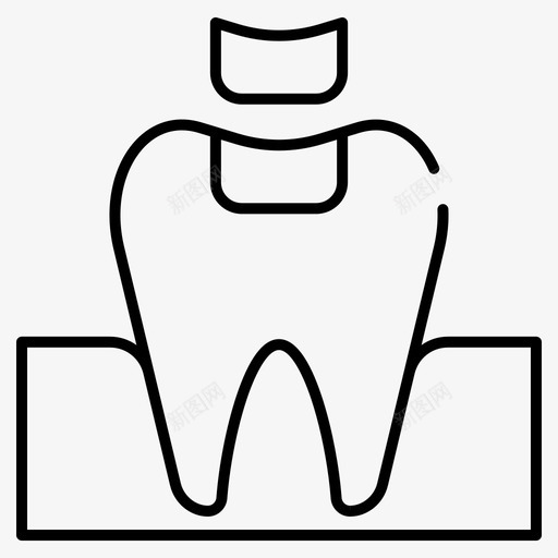 牙科填充物牙齿填充物牙科图标svg_新图网 https://ixintu.com 口腔 牙科 牙科填充物 牙齿 牙齿填充物 牙齿微笑器