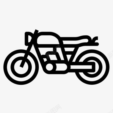 摩托车自行车交通工具图标图标