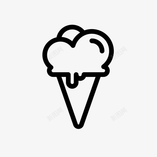 冰淇淋冰激凌夏季图标svg_新图网 https://ixintu.com 冰淇淋 冰激凌 夏季 夏季套装