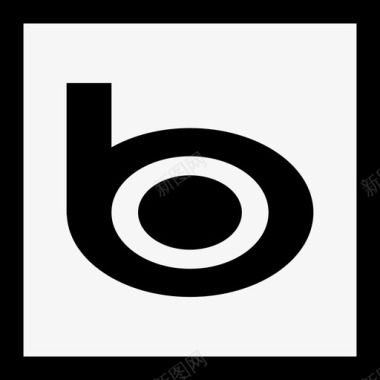 Bing社交媒体徽标集合线性图标图标