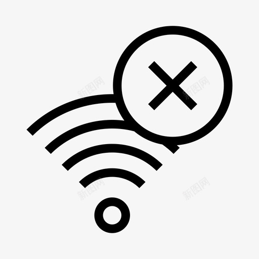 wifi删除rss信号图标svg_新图网 https://ixintu.com rss wifi删除 信号 无线 网络共享线路