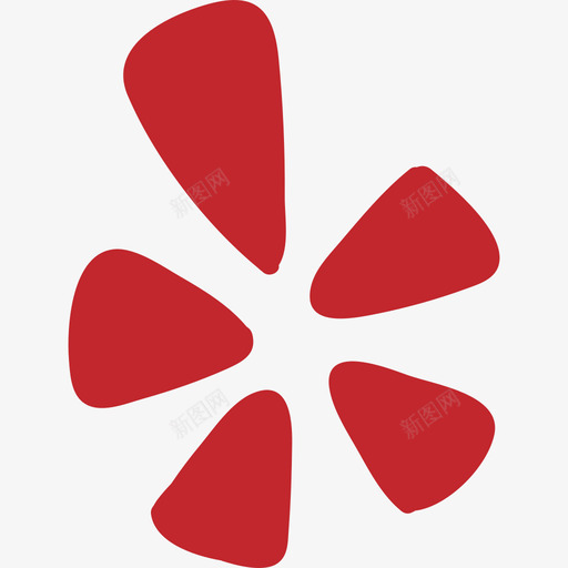 Yelp手绘社交网络颜色图标svg_新图网 https://ixintu.com Yelp 手绘社交网络 颜色