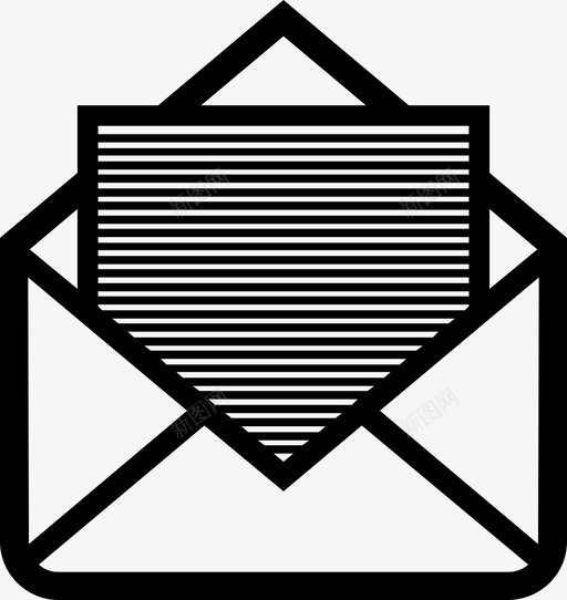 信封电子邮件打开的邮件图标svg_新图网 https://ixintu.com 信封 打开的邮件 电子邮件