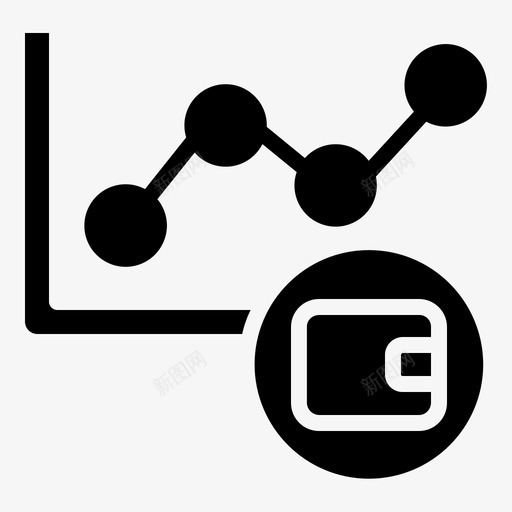 图表分析费用图标svg_新图网 https://ixintu.com 分析 图表 费用 钱包