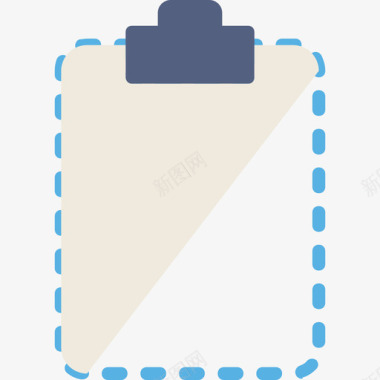 剪贴板文件和文件夹2平面图标图标