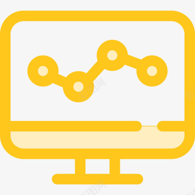 统计商务和办公3黄色图标图标
