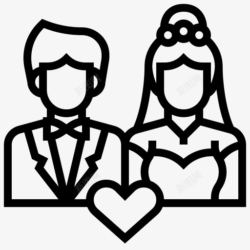 结婚新娘关心图标svg_新图网 https://ixintu.com 关心 女人 婚礼 新娘 结婚 结婚行