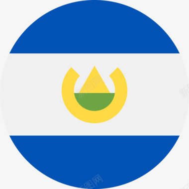 萨尔瓦多国旗圆形图标图标