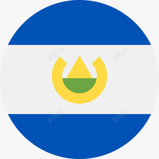 萨尔瓦多国旗圆形图标svg_新图网 https://ixintu.com 国旗 圆形 萨尔瓦多