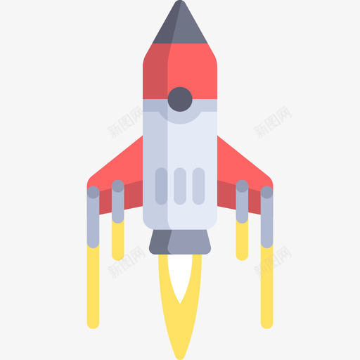 火箭飞船发射游戏3扁平图标svg_新图网 https://ixintu.com 扁平 游戏3 火箭飞船发射