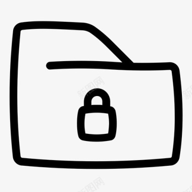 锁定文件夹文档加密图标图标