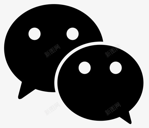 icon_wechat2svg_新图网 https://ixintu.com icon_wechat2 wechat