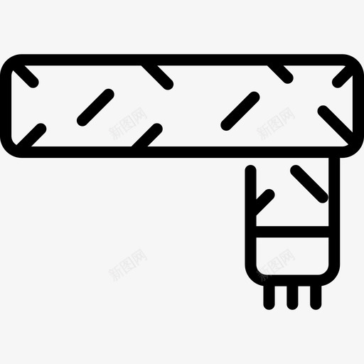 围巾圣诞节24直线型图标svg_新图网 https://ixintu.com 围巾 圣诞节24 直线型