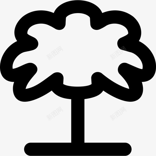 树自然图标集合粗体圆形svg_新图网 https://ixintu.com 树 粗体圆形 自然图标集合
